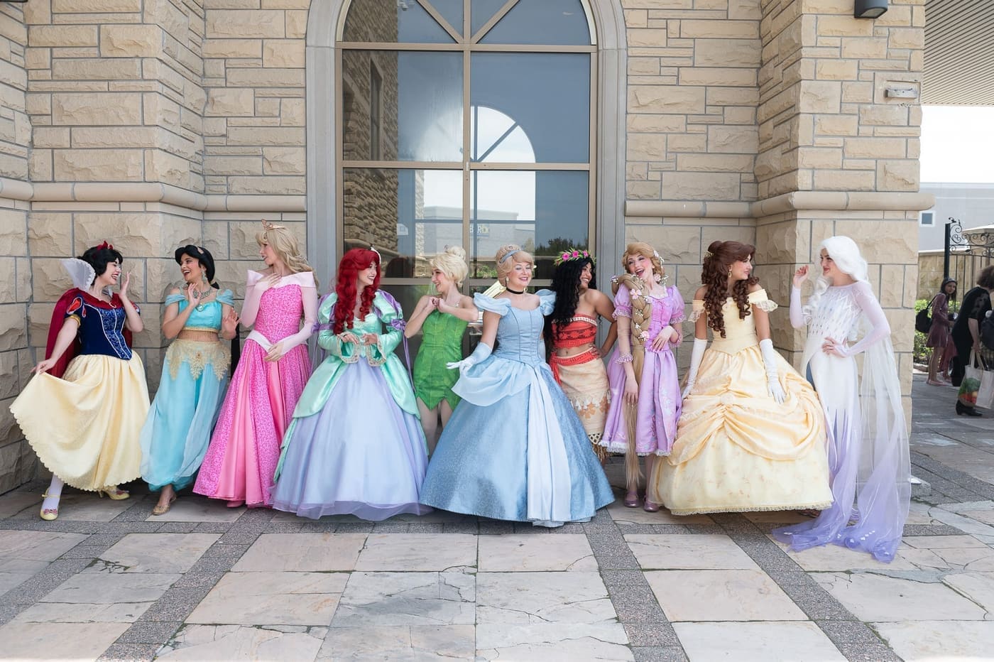 Little Jingle Beans princesses at a royal celebration