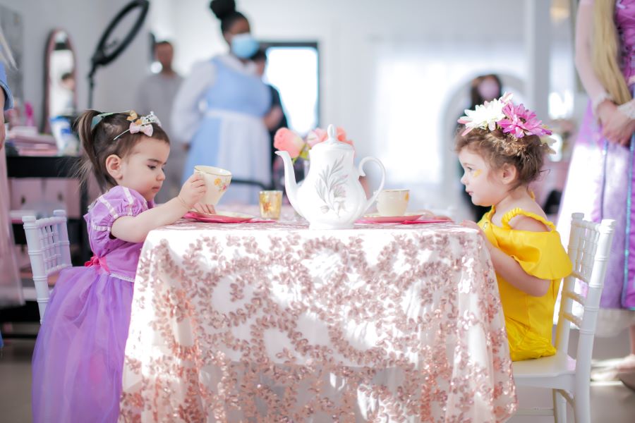 Families dancing at the Enchanted Ball